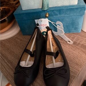 Cat & Jack Black Dress Shoes with Bow